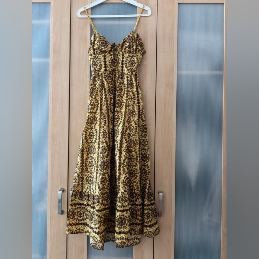 Kids Yellow Sequin Party Dress